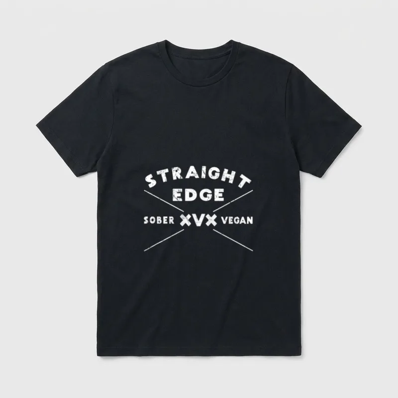 Vegan Straight Edge XVX T-Shirt – Classic T-Shirt in Black