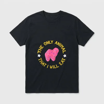 Vegan Quote The Only Animal T-Shirt – Classic T-Shirt in Black