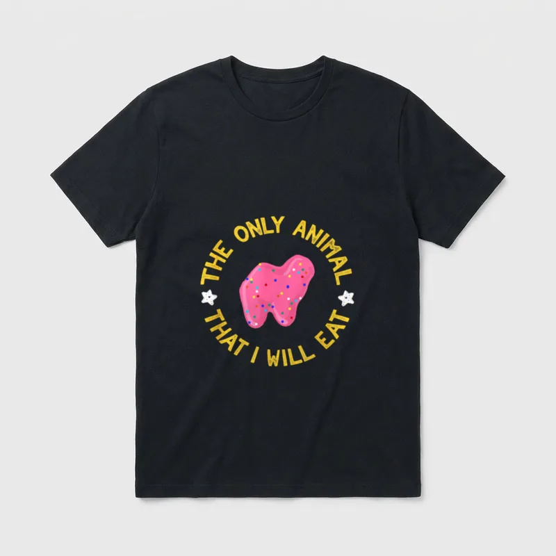 Vegan Quote The Only Animal T-Shirt – Classic T-Shirt in Black