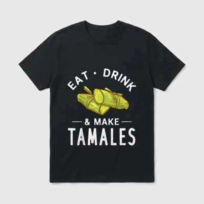Tamale Mexican Recipe T-Shirt – Classic T-Shirt in Black