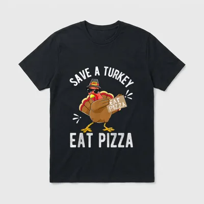 Save a Turkey Eat T-Shirt – Classic T-Shirt in Black