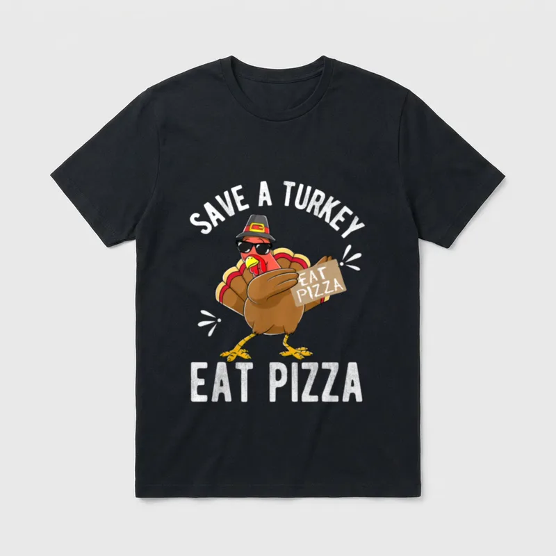 Save a Turkey Eat T-Shirt – Classic T-Shirt in Black