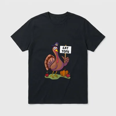 Thanksgiving Turkey Day Eat T-Shirt – Classic T-Shirt in Black