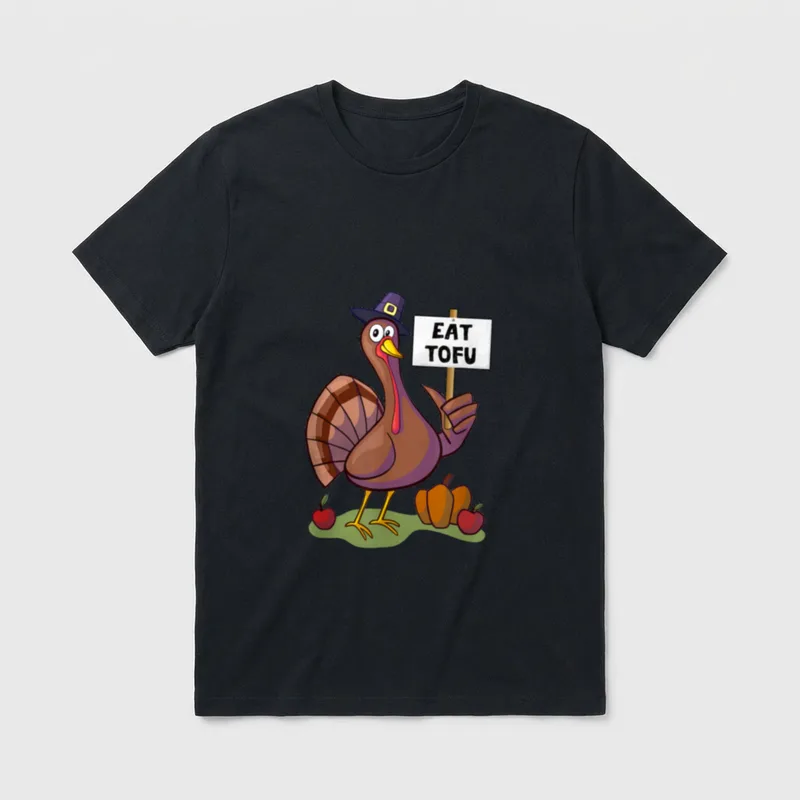 Thanksgiving Turkey Day Eat T-Shirt – Classic T-Shirt in Black