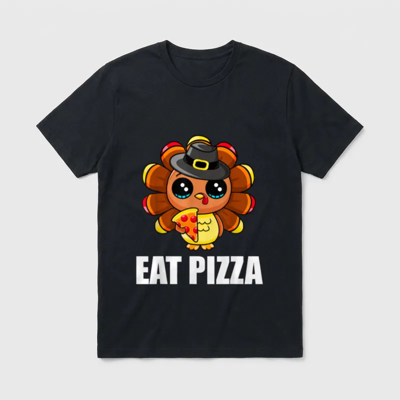 Eat Pizza Turkey T-Shirt – Classic T-Shirt in Black