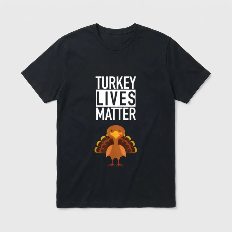 Fun Vegan Thanksgiving Save T-Shirt – Classic T-Shirt in Black