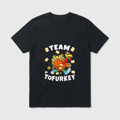 THANKSGIVING VEGAN TURKEY FUNNY T-Shirt – Classic T-Shirt in Black