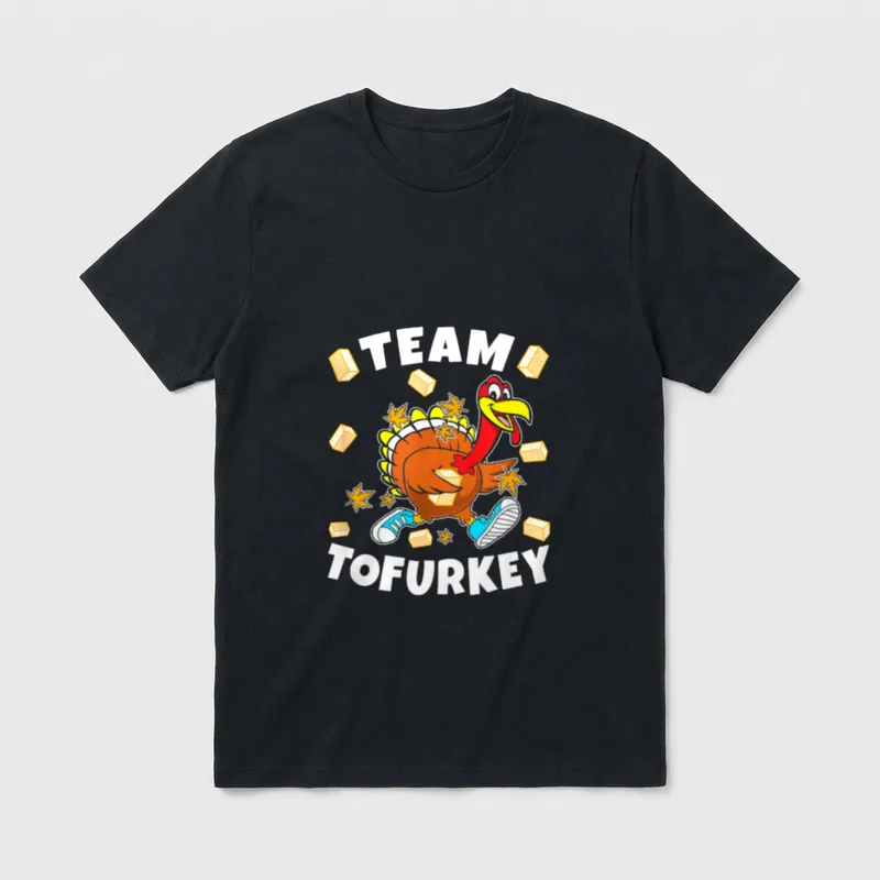 THANKSGIVING VEGAN TURKEY FUNNY T-Shirt – Classic T-Shirt in Black
