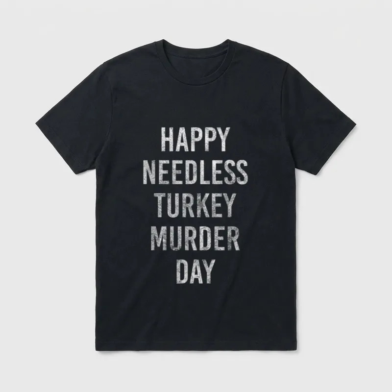 Happy Thanksgiving for Vegan T-Shirt – Classic T-Shirt in Black