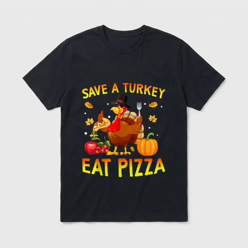 Kids Adult Vegan Thanksgiving T-Shirt – Classic T-Shirt in Black