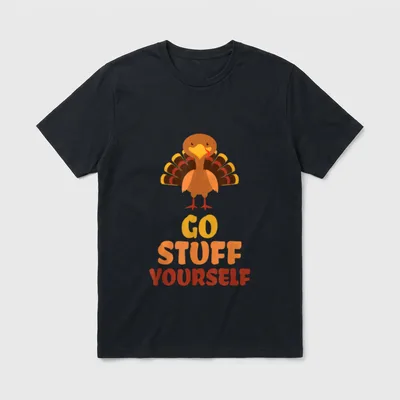 Funny Go Stuff Yourself T-Shirt – Classic T-Shirt in Black