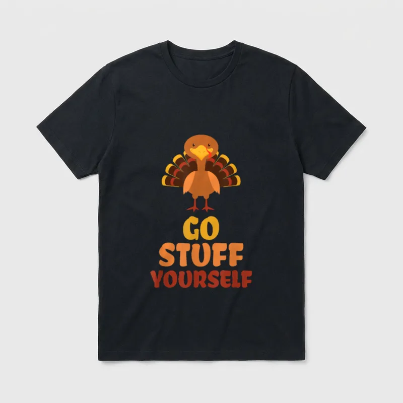 Funny Go Stuff Yourself T-Shirt – Classic T-Shirt in Black