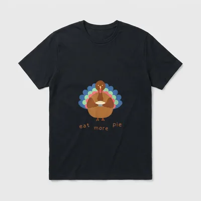 Vegan Vegetarian Thanksgiving Holiday T-Shirt – Classic T-Shirt in Black