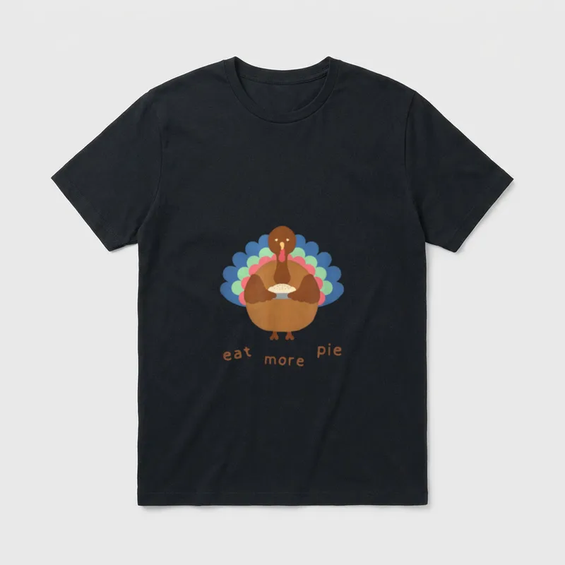 Vegan Vegetarian Thanksgiving Holiday T-Shirt – Classic T-Shirt in Black