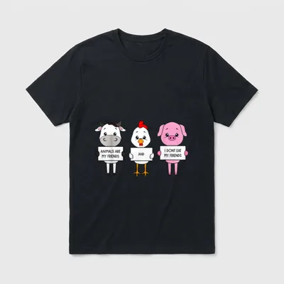 I Don't Eat My Friends T-Shirt – Classic T-Shirt in Black