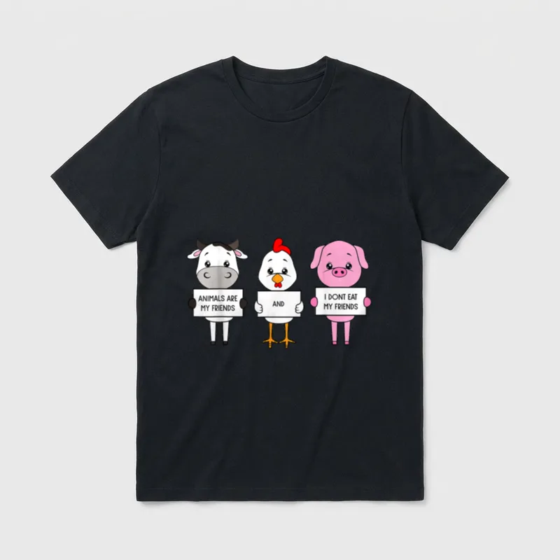 I Don't Eat My Friends T-Shirt – Classic T-Shirt in Black