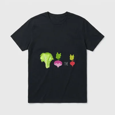 Vegetarians Let's Turn Up T-Shirt – Classic T-Shirt in Black