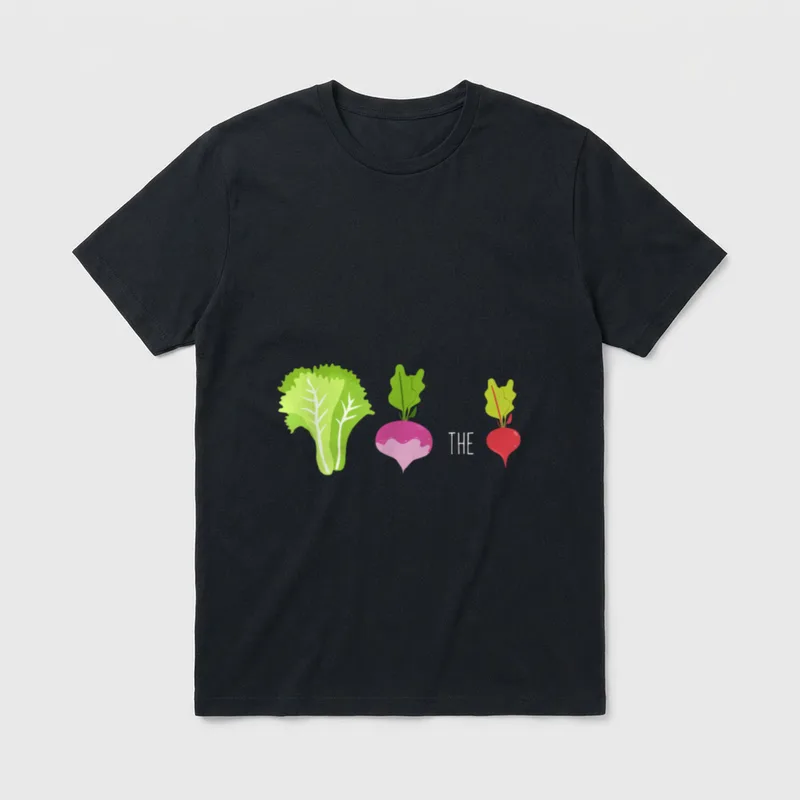 Vegetarians Let's Turn Up T-Shirt – Classic T-Shirt in Black