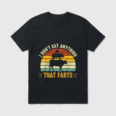 I don't eat anything Vegetarian Shirts T-Shirt – Classic T-Shirt in Black