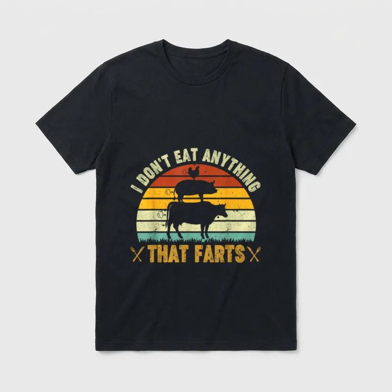 I don't eat anything Vegetarian Shirts T-Shirt – Classic T-Shirt in Black