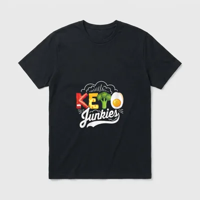 Keto Junkies Ketone Food T-Shirt – Classic T-Shirt in Black