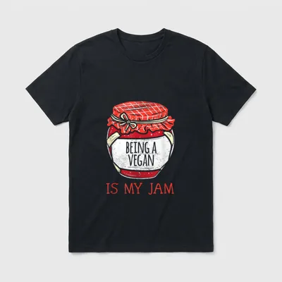 Cute Vegan Vegetarian Vegetarian Shirts T-Shirt – Classic T-Shirt in Black