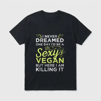 Sexy Vegan T-Shirt – Classic T-Shirt in Black
