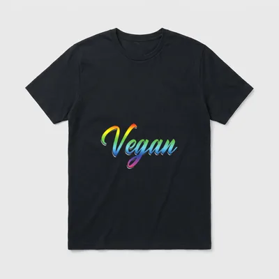 Vegan Vegetarian LGBTQ Queer T-Shirt – Classic T-Shirt in Black