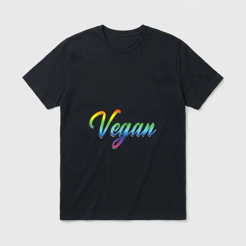Vegan Vegetarian LGBTQ Queer T-Shirt – Classic T-Shirt in Black