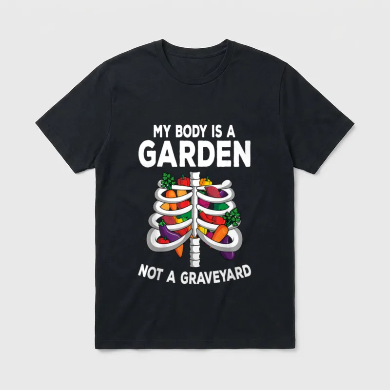 My Body Is A Garden T-Shirt – Classic T-Shirt in Black
