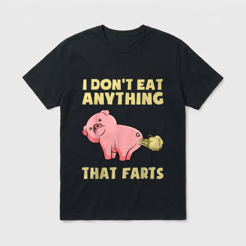 Eat Anything That Farts Vegan Vegetarian T-Shirt – Classic T-Shirt in Black