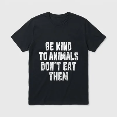 Be Kind To Animals T-Shirt – Classic T-Shirt in Black