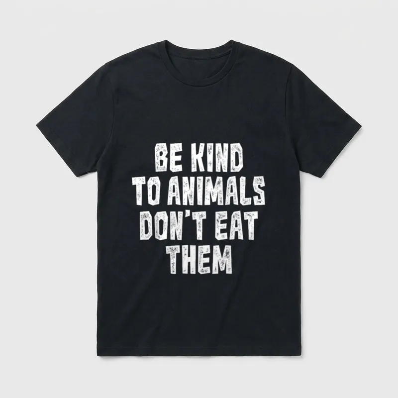 Be Kind To Animals T-Shirt – Classic T-Shirt in Black