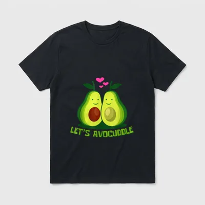 Let's Avocuddle Vegan T-Shirt – Classic T-Shirt in Black