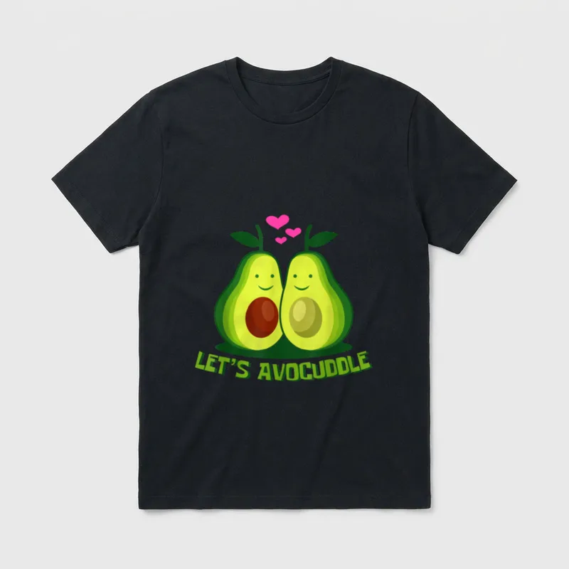Let's Avocuddle Vegan T-Shirt – Classic T-Shirt in Black