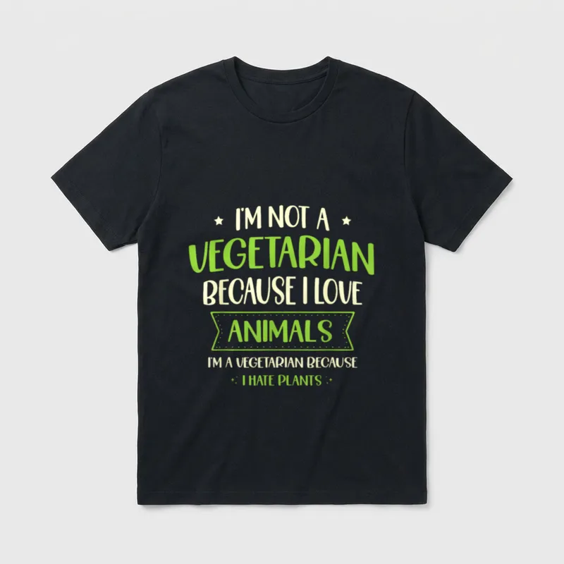 I'm Not A Vegetarian T-Shirt – Classic T-Shirt in Black
