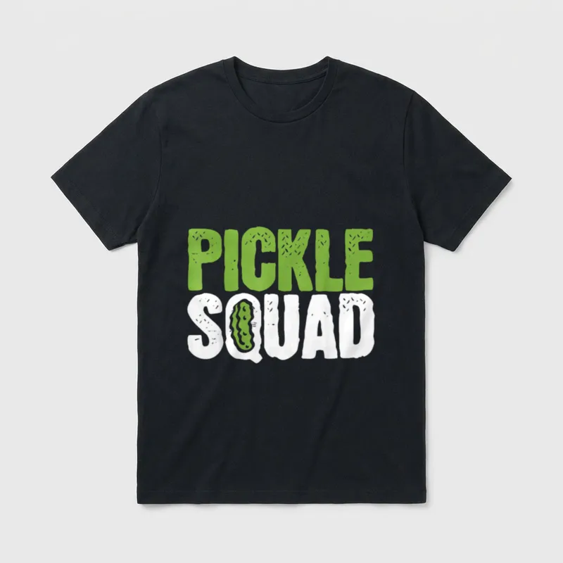 Pickle Cucumber Vegan Squad T-Shirt – Classic T-Shirt in Black