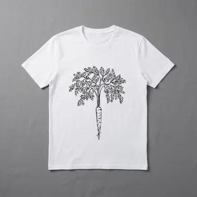 Carrot Vegetarian Vegan T-Shirt – Classic T-Shirt in Black