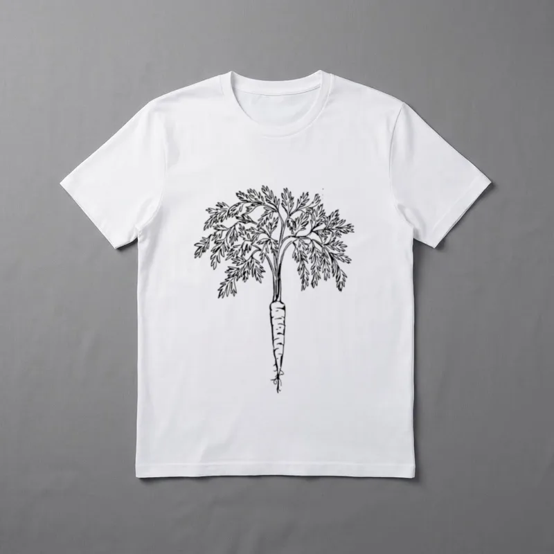 Carrot Vegetarian Vegan T-Shirt – Classic T-Shirt in Black
