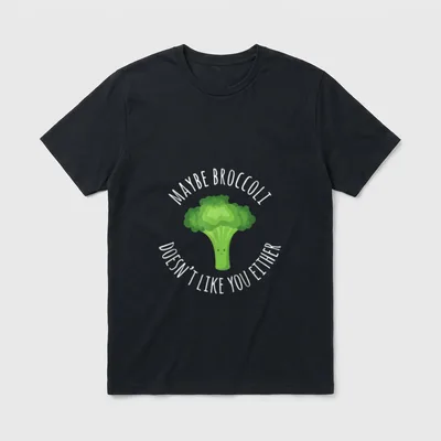 Maybe Broccoli Doesn't Veggie & Vegetable Shirts T-Shirt – Classic T-Shirt in Black