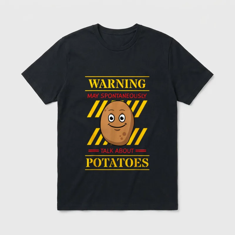 Potato Spud Root Vegetable T-Shirt – Classic T-Shirt in Black