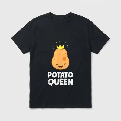 Funny Potato Lover Potato T-Shirt – Classic T-Shirt in Black