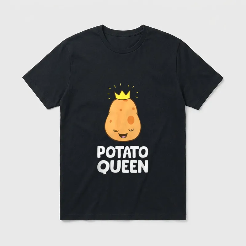 Funny Potato Lover Potato T-Shirt – Classic T-Shirt in Black