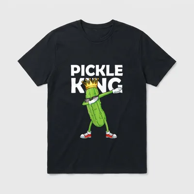 Dabbing Pickle King Cucumber T-Shirt – Classic T-Shirt in Black