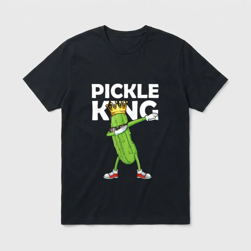 Dabbing Pickle King Cucumber T-Shirt – Classic T-Shirt in Black