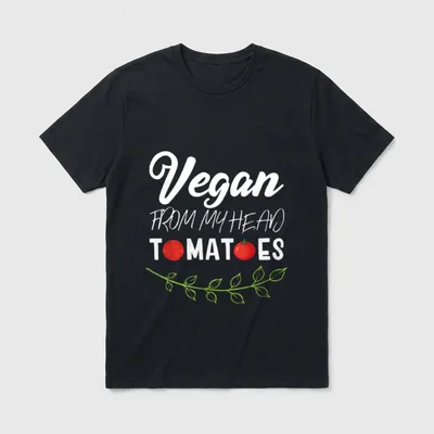 Funny Vegan Plant Based T-Shirt – Classic T-Shirt in Black