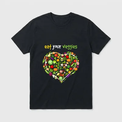 Eat Your Veggies I Vegan T-Shirt – Classic T-Shirt in Black