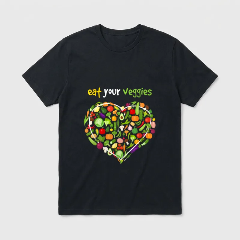 Eat Your Veggies I Vegan T-Shirt – Classic T-Shirt in Black