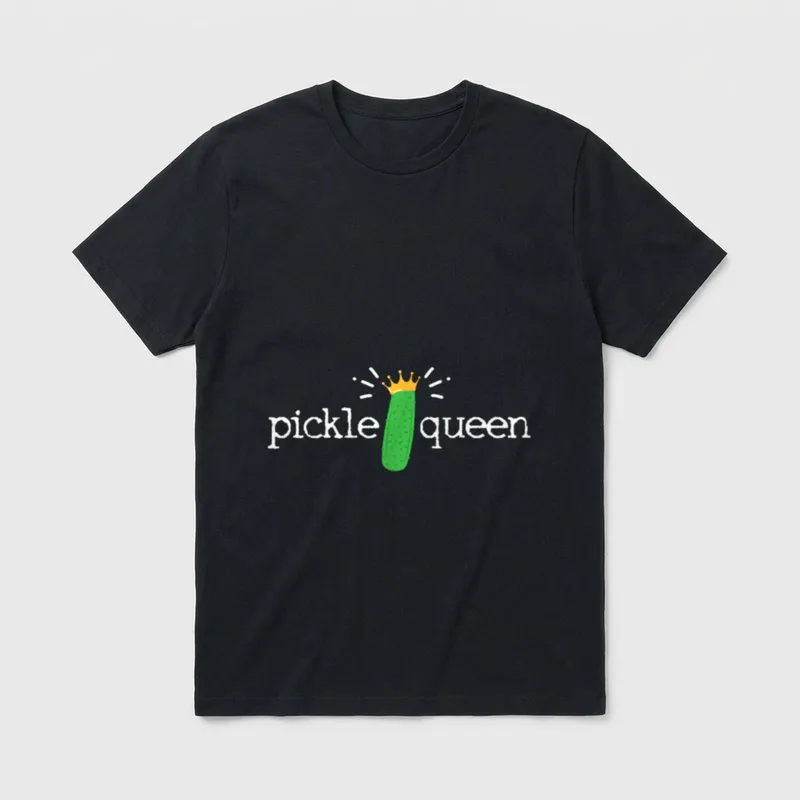 Pickle Queen Cucumber Vegetable T-Shirt – Classic T-Shirt in Black