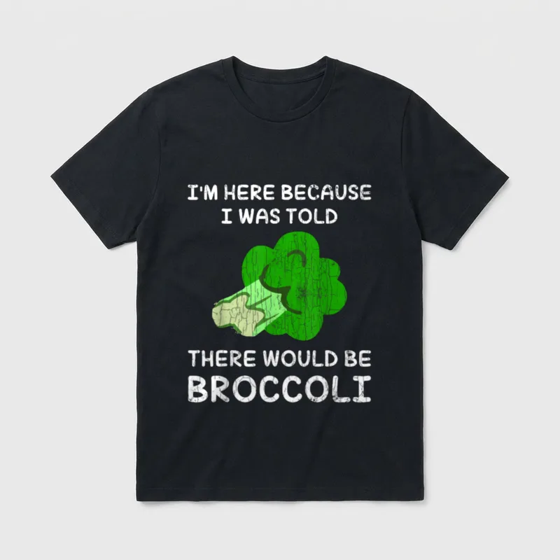 I'm Here For Broccoli T-Shirt – Classic T-Shirt in Black